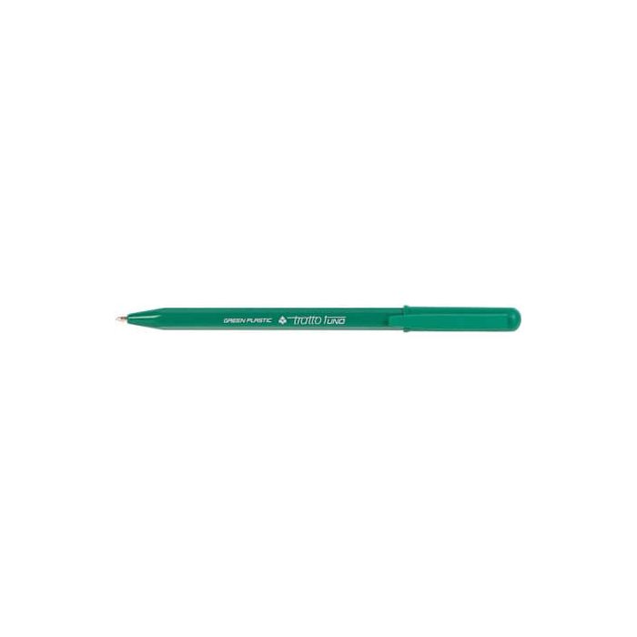 Penna a sfera Tratto 1 Green Plastic conf. 50 pezzi in 4 colori assortiti F838304 main product photo