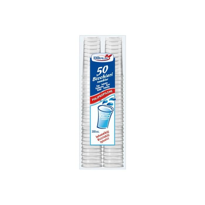 Bicchieri in polipropilene trasparenti Tumbler conf. 50 pz - 355 ml 22309 main product photo