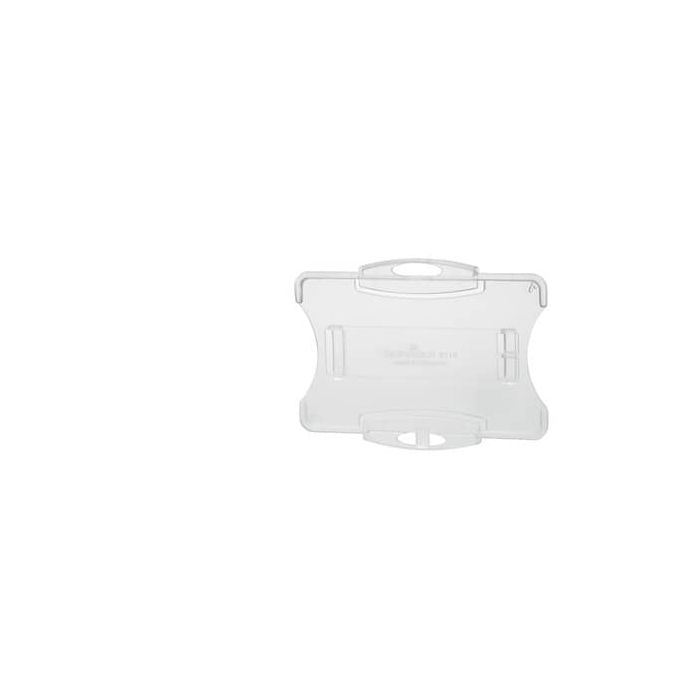 Portabadge DURABLE rigido fronte aperto polistirene trasparente 1 badge 54x87mm conf. 10 - 891819 main product photo