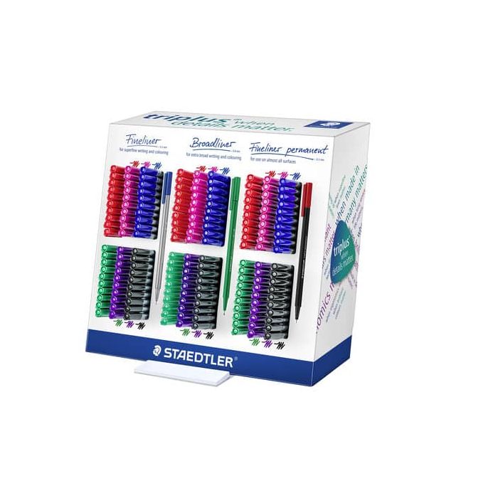 Espositore da banco Staedtler Triplus - 180 pezzi - colori assortiti 61 CA180 main product photo