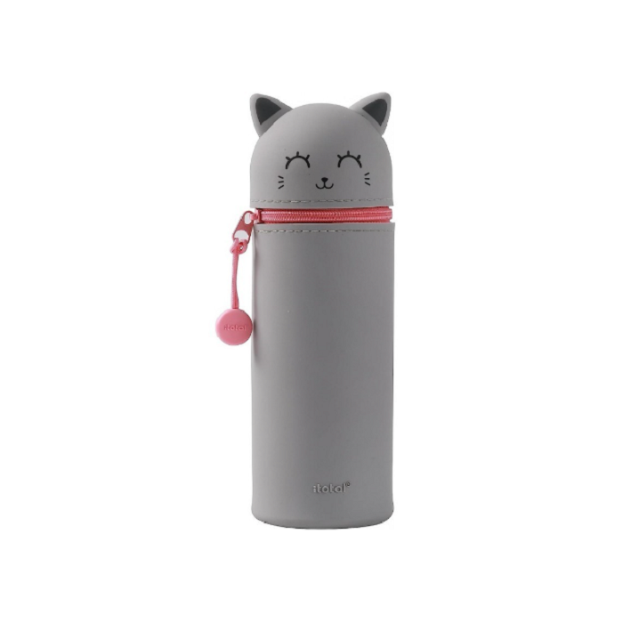 ITOTAL- Astuccio morbido in silicone Gatto grigio main product photo