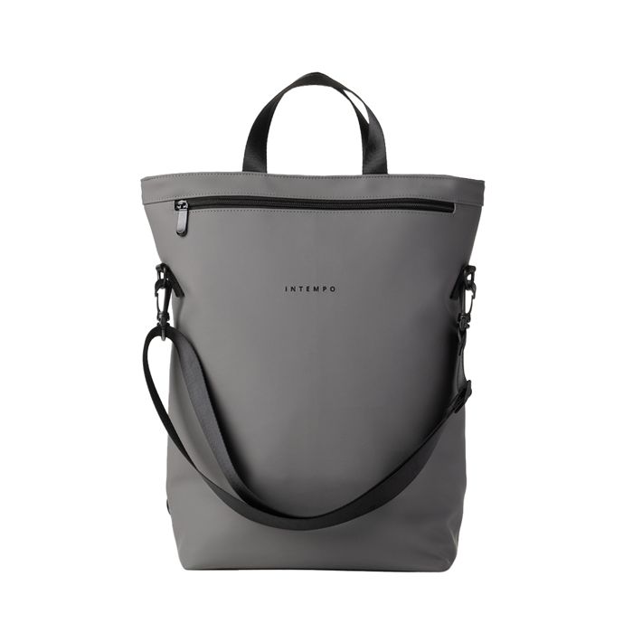 Borsa zainabile Roll-top Drop - 30 x 44 x 14 cm - gomma - grigio - In Tempo main product photo