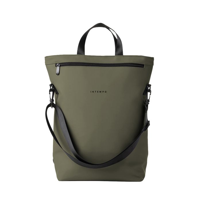 Borsa zainabile Roll-top Drop - 30 x 44 x 14 cm - gomma - verde - In Tempo main product photo