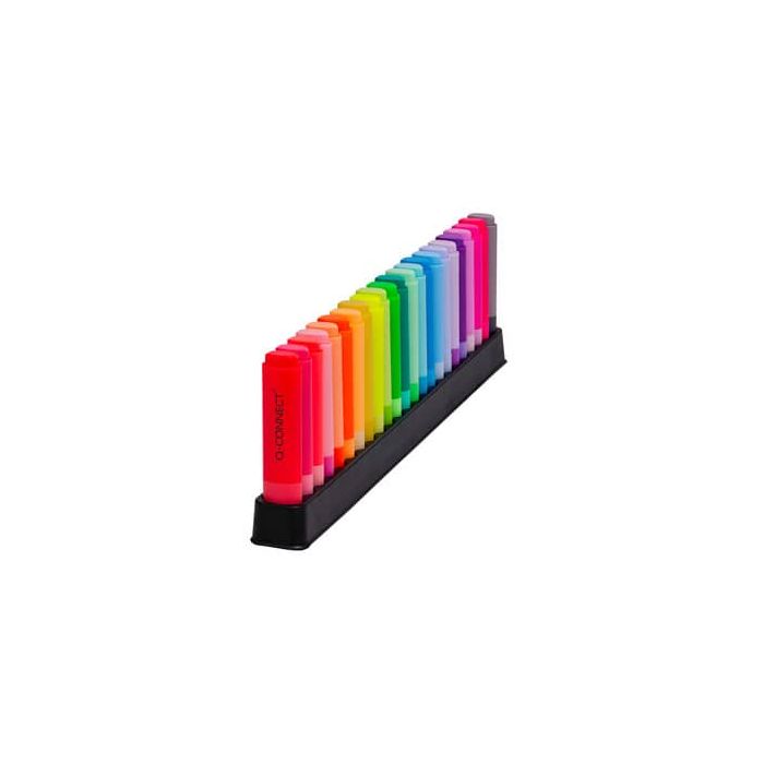 Set evidenziatori Q-Connect colori pastello assortiti conf. 23 pezzi - KF17782 main product photo