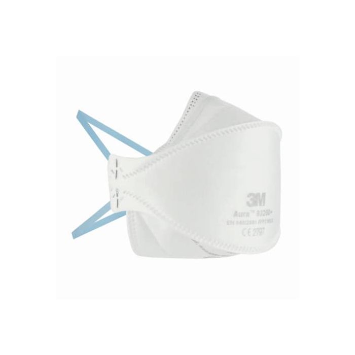 Respiratore monouso FFP2 3M Aura™ 9320D+ senza valvola - certificazione CE 2797 - bianco - Conf. 5 pezzi - 7100252554 main product photo