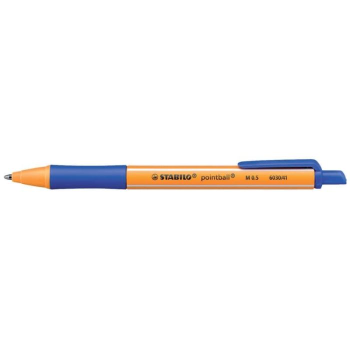 Penna a sfera a scatto Stabilo Pointball 0,5 mm blu 6030/41 main product photo