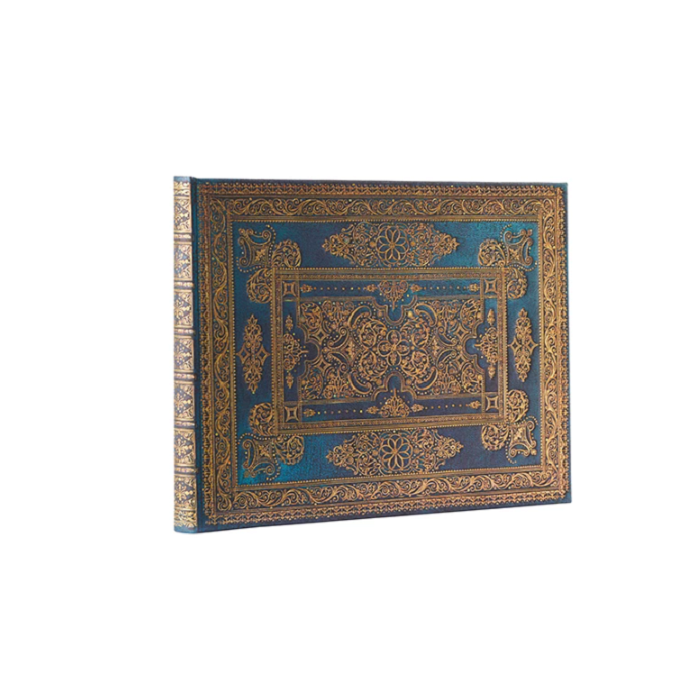 Libro degli Ospiti (230mm x 180mm) bianco.Lusso blu. Paperblanks main product photo