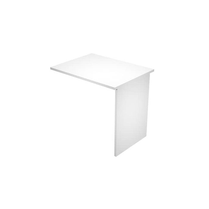 Allungo scrivania gamba pannello in melaminico in tinta 80x60xH.72 cm Presto bianco - ALL-PR-3 main product photo