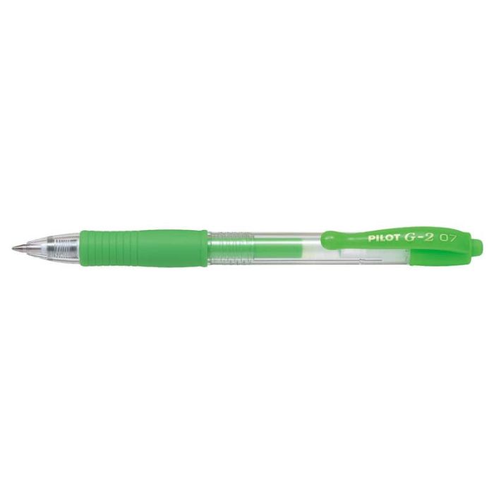 Penne gel a scatto Pilot G2 Neon punta media 0,7 mm verde 1384 main product photo