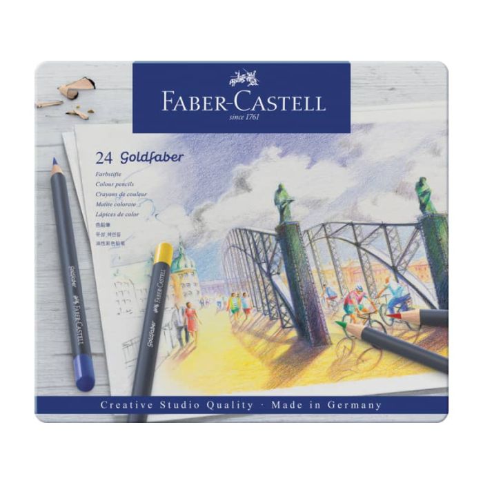 Matite colorate permanenti Goldfaber Faber-Castell 24 colori Con. 24 pezzi -114724 main product photo