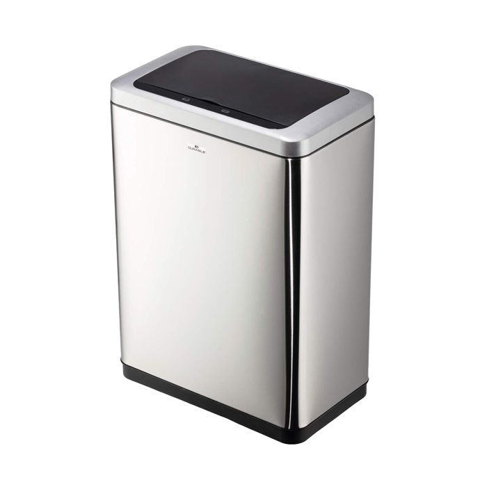 Cestino con sensore No TouchDuo - 2 x 20 L - 46,5 x 27 x 65 cm - acciao/PPL - argento metallizzato - Durable main product photo