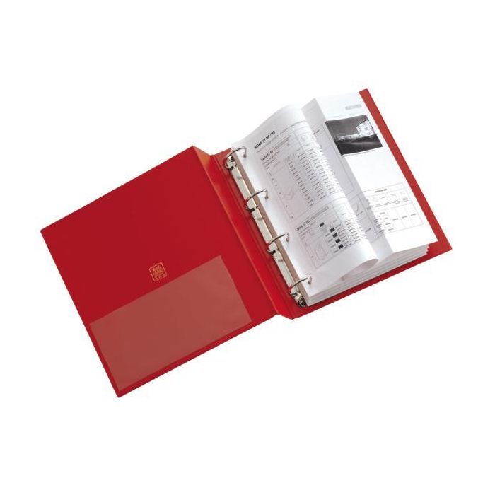 Raccoglitore STELVIO 40 A4 4D rosso 22x30cm SEI ROTA main product photo