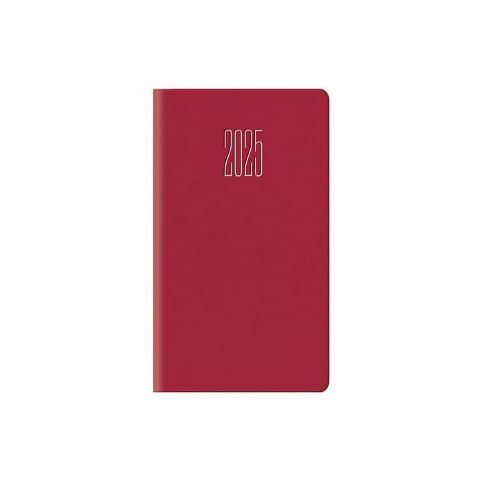 Agenda 2025 Settimanale tascabile 8x14 cm Gommato rosso 25-055200403C main product photo