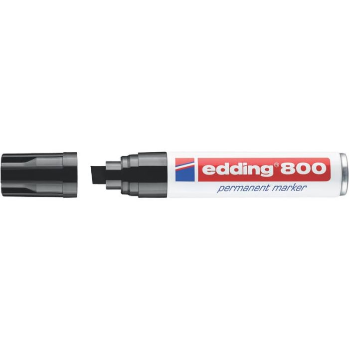 Marcatore permanente edding 800 punta scalpello 4-12 mm nero 4-800001 main product photo