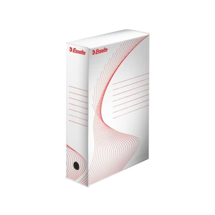 Scatola archivio Esselte BOXY 80 bianco/rosso 8x25x35 cm 128003 - PROMOZIONE (acquisto minimo 10 pz) main product photo