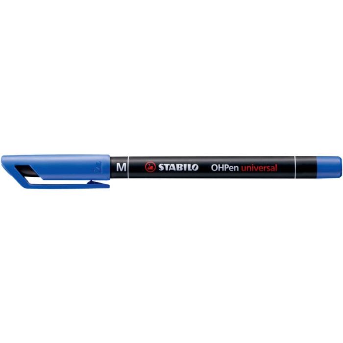Penna Stabilo OHPen universal Medio (M) 1 mm blu 843/41 main product photo