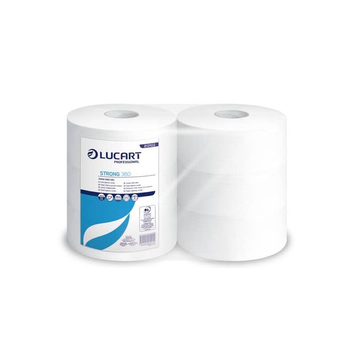 Carta igienica Lucart jumbo 2 veli 6 rotoli da 973 strappi - 812102P main product photo
