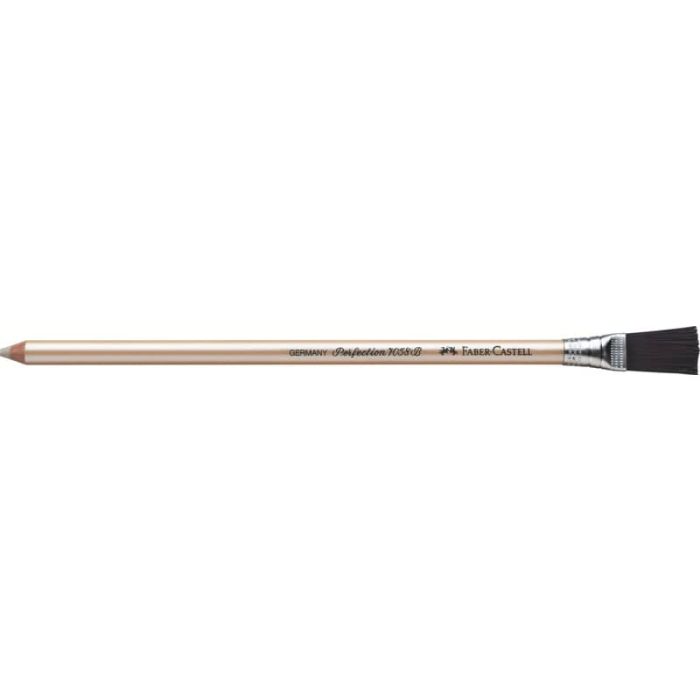 Gomma a penna Faber-Castell Perfection 7058-B con spazzolino per dattilo bianca 185800 main product photo