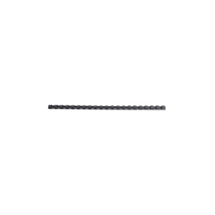 Dorsi plastici a 21 anelli GBC CombBind 6 mm A4 nero - fino a 25 fogli conf da 100 dorsi - 4028173 main product photo