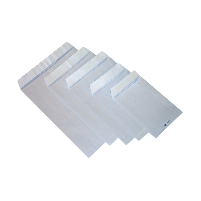Buste a sacco con strip Pigna - bianco - 25x35,3 cm - 80 g/mq - strip - 0099066 (conf.500) main product photo