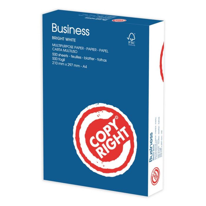 Carta per fotocopie Copy Right Business A4 in risma da 500 ff main product photo