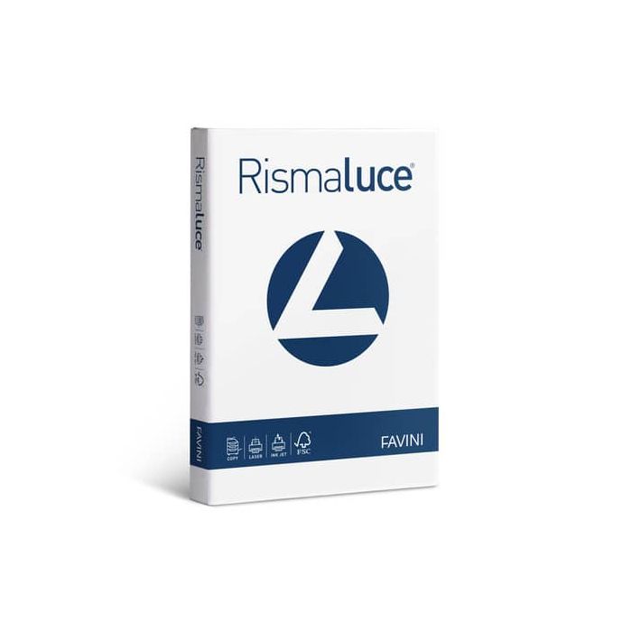Carta per fotocopie A3 Favini Rismaluce Bianca 100 g/m² Risma da 300 fogli - A680313 main product photo