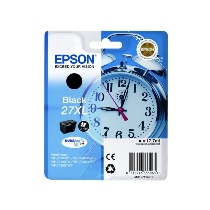 Cartuccia inkjet standard Sveglia 27XL Epson nero C13T27114012 main product photo