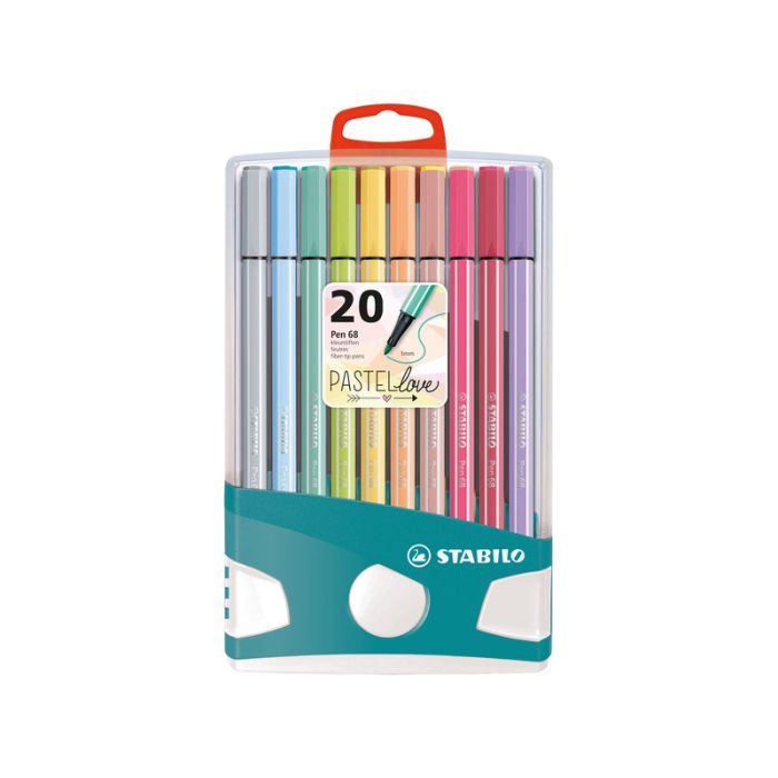 Pennarelli Stabilo Pen 68 PastelParade - tratto 1 mm - conf. 20 colori assortiti BE6820-0311 main product photo