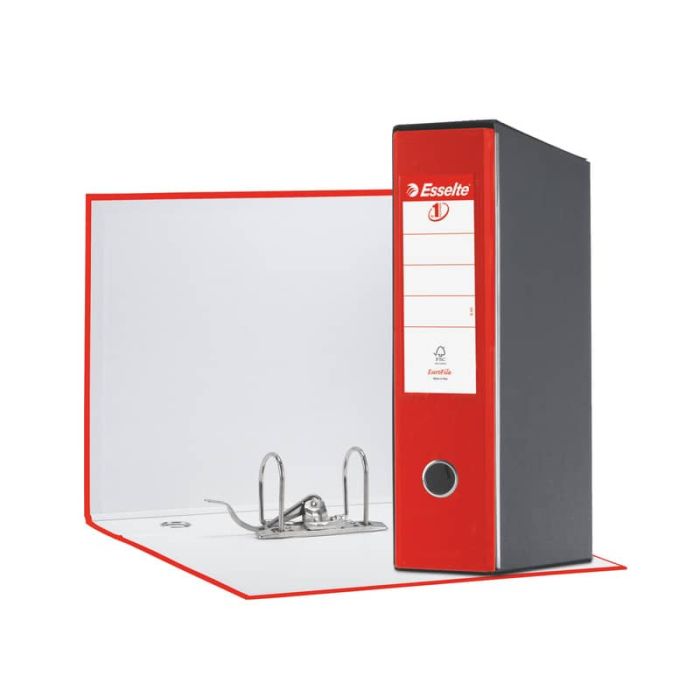 Registratore con custodia Esselte G55 Eurofile protocollo 29,5x35 cm - dorso 8 cm rosso - 390755160 main product photo