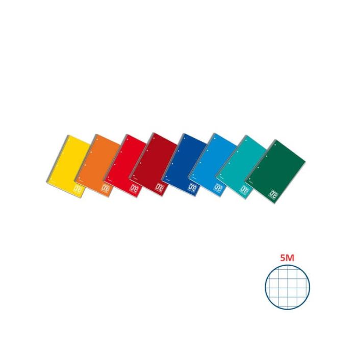 Blocco spiralato One Color forato 140 ff A4 - quadr. 5 mm 1160 main product photo