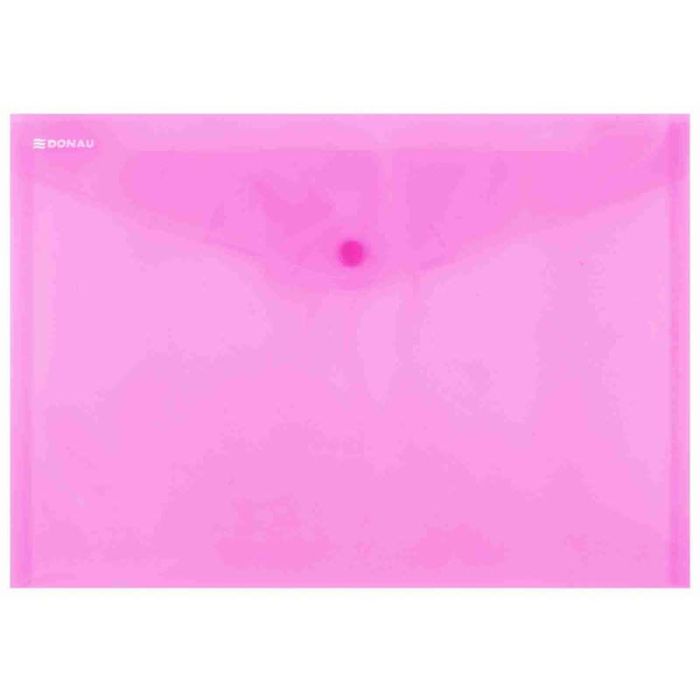 Buste con bottone in PPL ecologico Donau formato A4 rosso - conf. da 12 pz - 8544001PL-04 main product photo