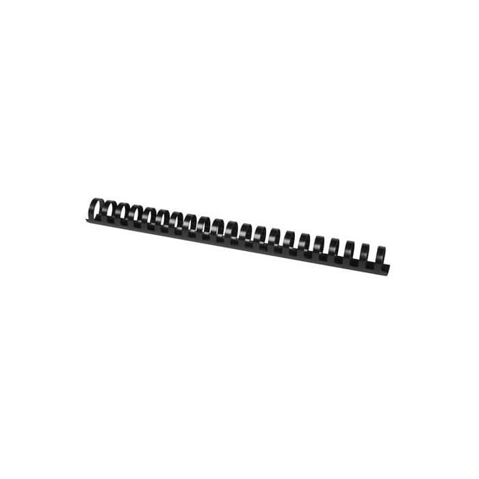 Spirali in PVC per rilegatura Q-Connect 25 mm - colore nero - conf. 50 pezzi - KF32118 main product photo
