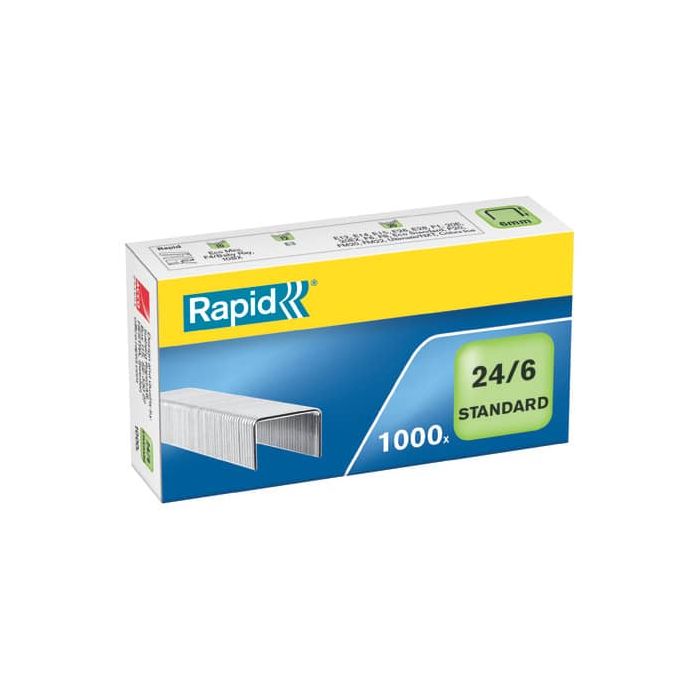 Punti metallici Rapid 24/6 Standard conf. da 1000 - 24855600 main product photo