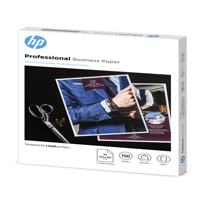 Hp - Confezione da 150 fogli carta fotografica HP originale opaca professionale A4/210 x 297 mm - 7MV80A main product photo