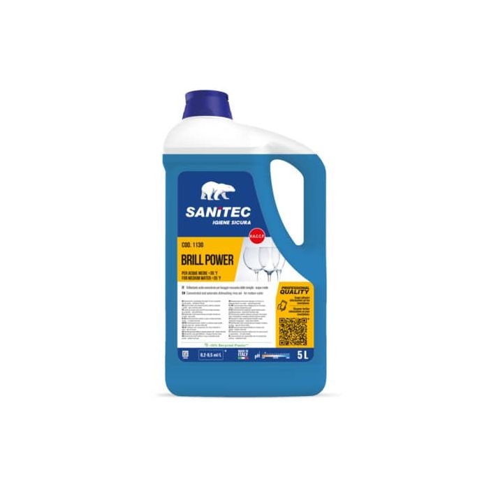 Brillantante per lavastoviglie professionali Sanitec 5 Kg 1130 main product photo