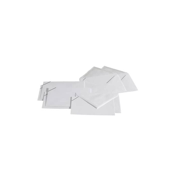 Busta + biglietto lutto Blasetti - conf. 100 + 100 pz - 9x14 cm 534 main product photo