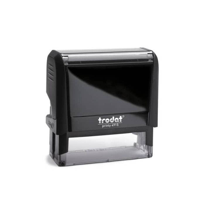 Timbro autoinchiostrante personalizzabile TRODAT PRINTY 4915 misura 70x25 mm nero - (max 7 righe) main product photo