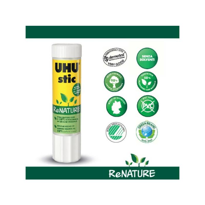 Colla stick UHU Stic ReNATURE 40 gr - D1400 main product photo