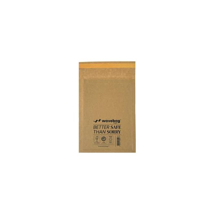 Buste per spedizione imbottite WaveBag CAC70 avana D/1 - conf. 200 pz - 180x260 mm main product photo