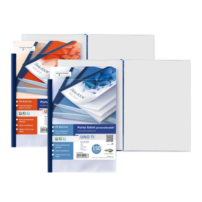 Portalistini in PP Sei Rota Uno TI - PP buccia - 48 buste A4 blu 55224807 main product photo