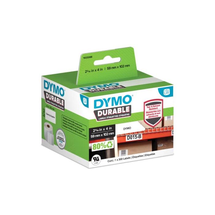 Rotolo da 300 etichette Dymo LabelWriter durable multiuso 102x59 mm bianco 1933088 main product photo