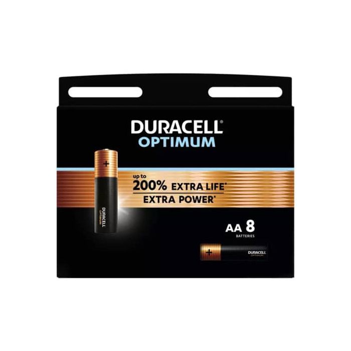 Batterie alcaline Duracell Optimum Stilo AA - MN1500 mAh - blister da 8 - DU0035-05000394137691 main product photo
