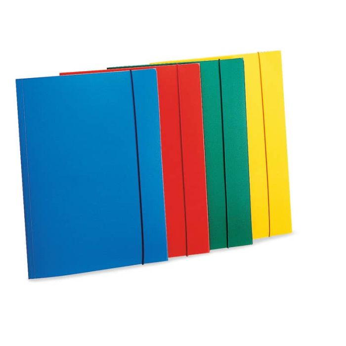 Cartellina 3 Lembi In Plastica A4 - Verde Fluo, Con Elastico - Foto 9