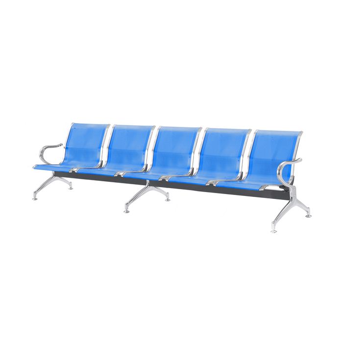 Panca attesa - 5 posti - in acciaio - blu - Serena Group main product photo