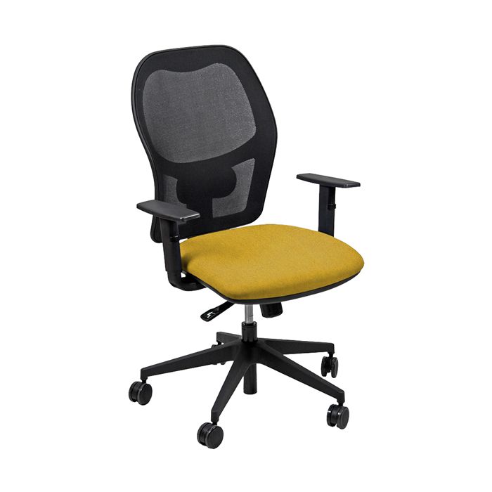 Poltrona operativa Hubble - c/braccioli - giallo - Unisit main product photo