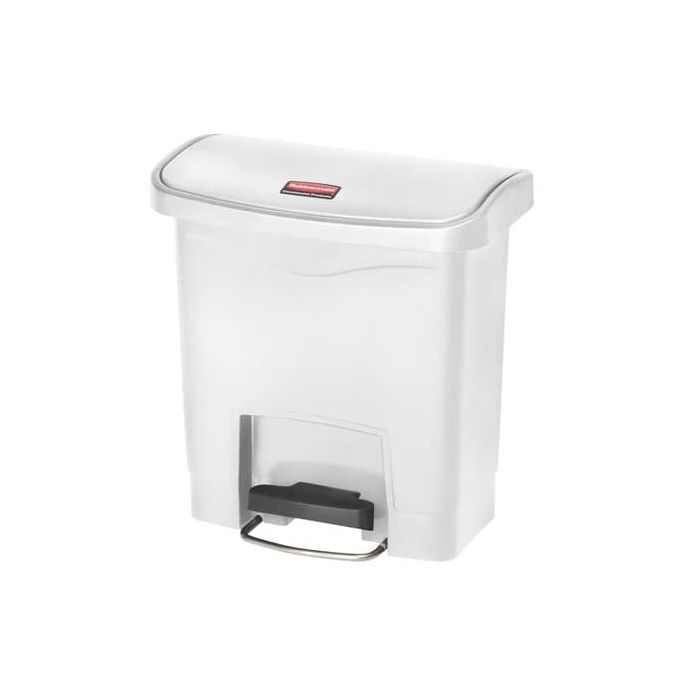Contenitore in resina Rubbermaid Slim Jim Step-On bianco 15 L 1883554 main product photo