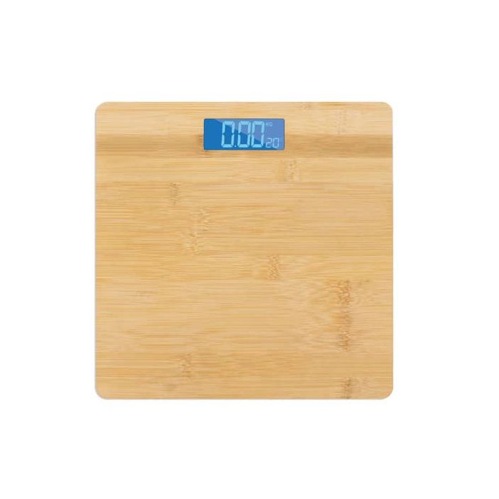 Bilancia pesapersone in bambù con display digitale. Max 180kg 28x28x3 cm 7202200 main product photo