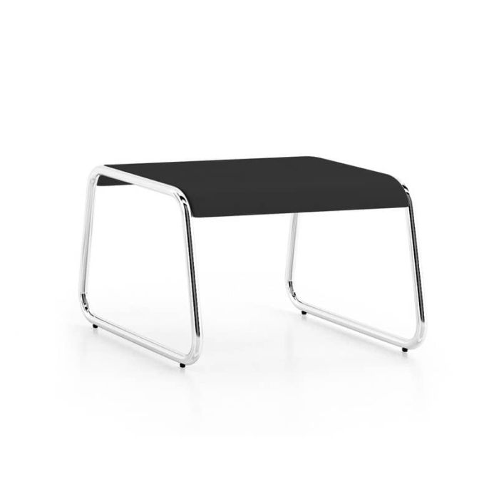 Tavolo basso portariviste Unisit Carosello CAT - acciaio cromato laccato nero - CAT/N main product photo