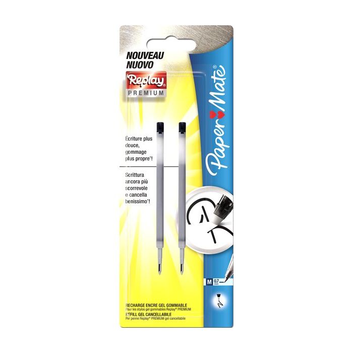 Refill gel Paper Mate Erasable nero confezione da due pezzi - 1984519 main product photo
