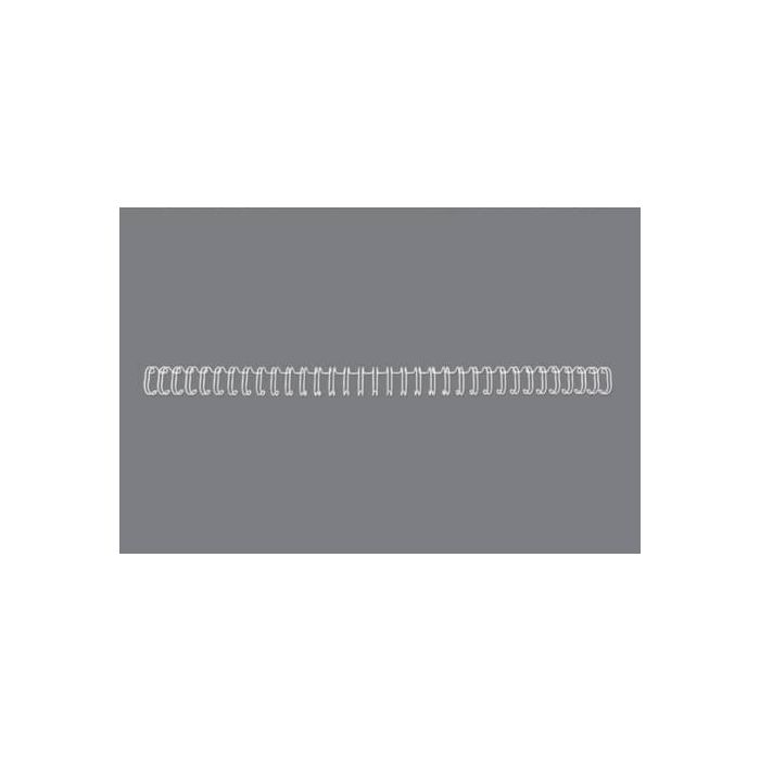 Spirali metalliche a 34 anelli GBC Wirebind 9mm A4 bianco RG810670 main product photo